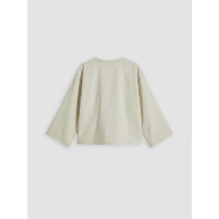 LCW Modest Ekru V Yaka Kadın Kimono