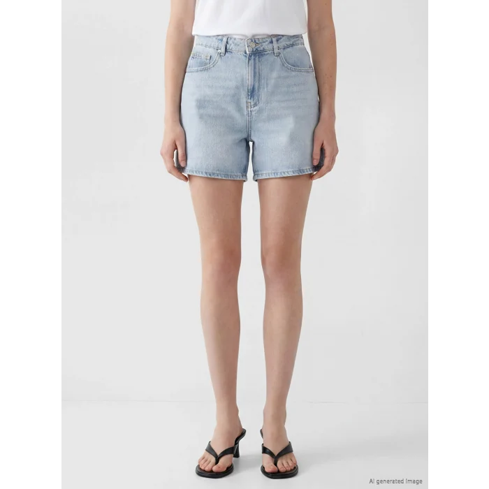 XSIDE Mavi Regular Fit Kadın Jean Şort