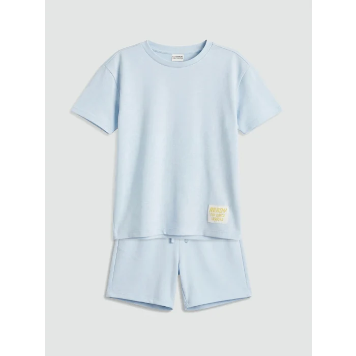 LCW Kids Mavi Kız Çocuk Soft Touch Takım