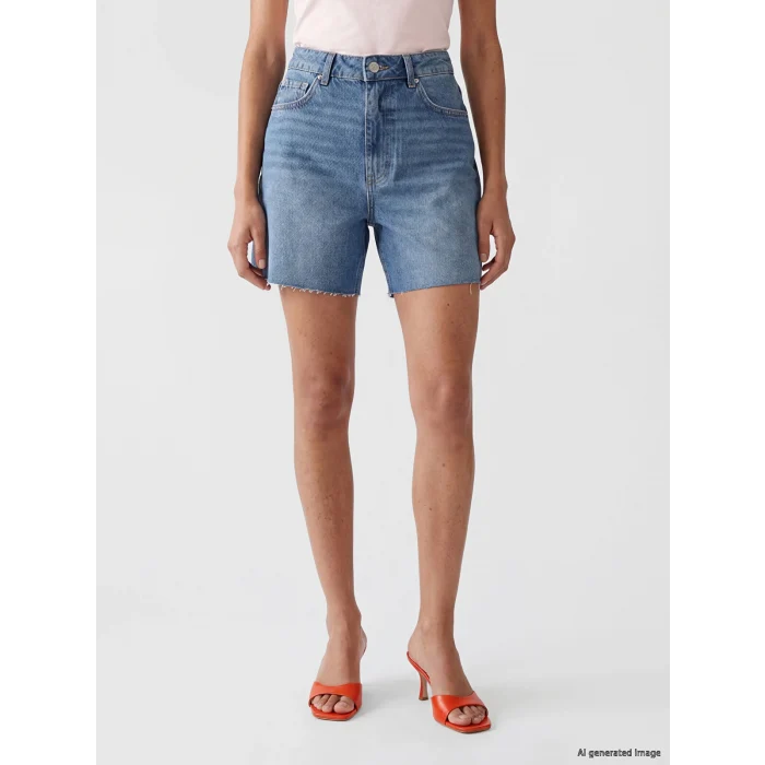 XSIDE Mavi Regular Fit Kadın Jean Şort