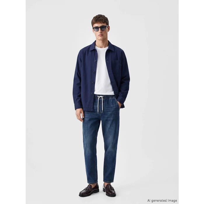 LCW Jeans Yeşil 710 Loose Fit Erkek Jean Pantolon