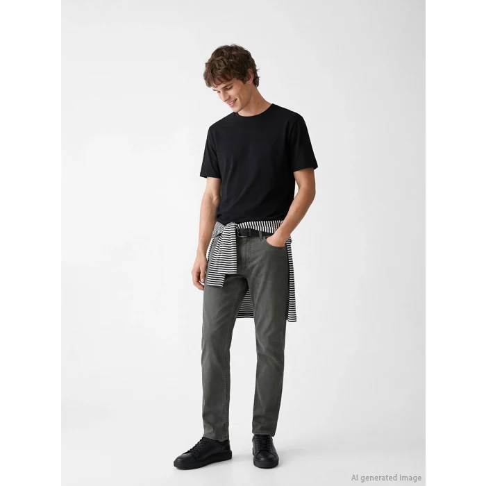 LCW Jeans Haki 779 Regular Fit Erkek Jean Pantolon