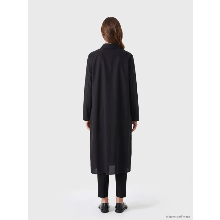 LCW Modest Siyah Kadın Gömlek Tunik