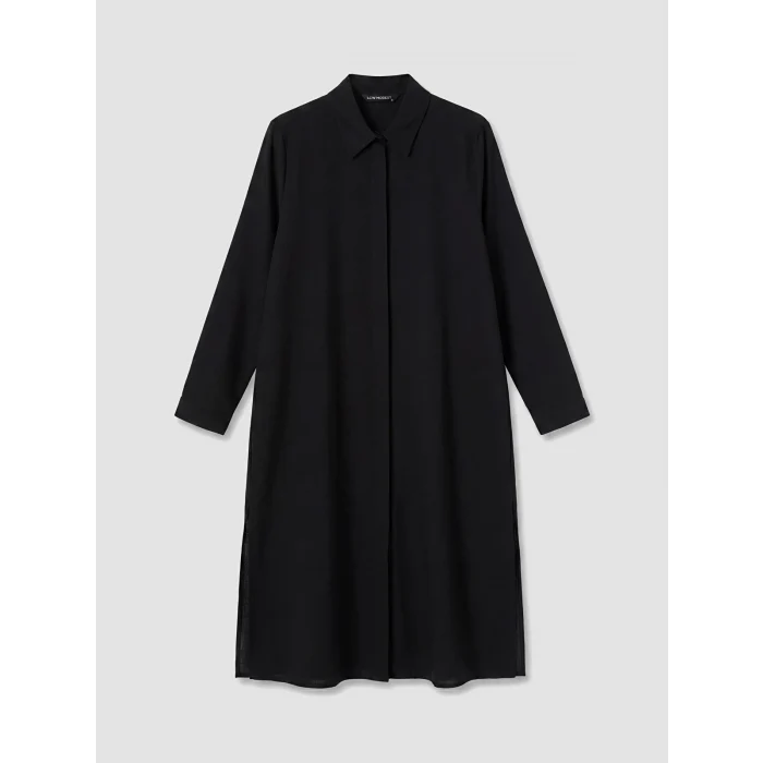 LCW Modest Siyah Kadın Gömlek Tunik