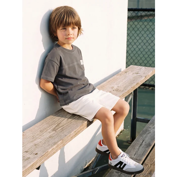 LCW Kids Gri Baskılı Erkek Çocuk Takım