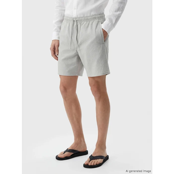 LCW SWIMWEAR Gri Kısa Boy Erkek Deniz Şortu