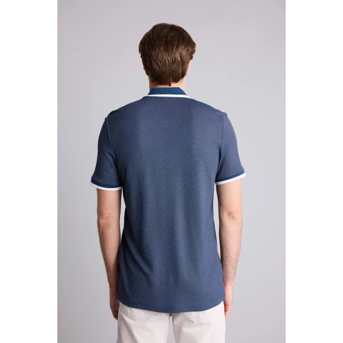 Defacto G7063AXNV241 Lacivert Regular Fıt Polo Yaka Kısa Kollu Polo Tişört