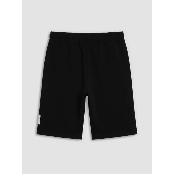 LCW Kids Siyah Bağcıklı Regular Fit Erkek Çocuk Şort