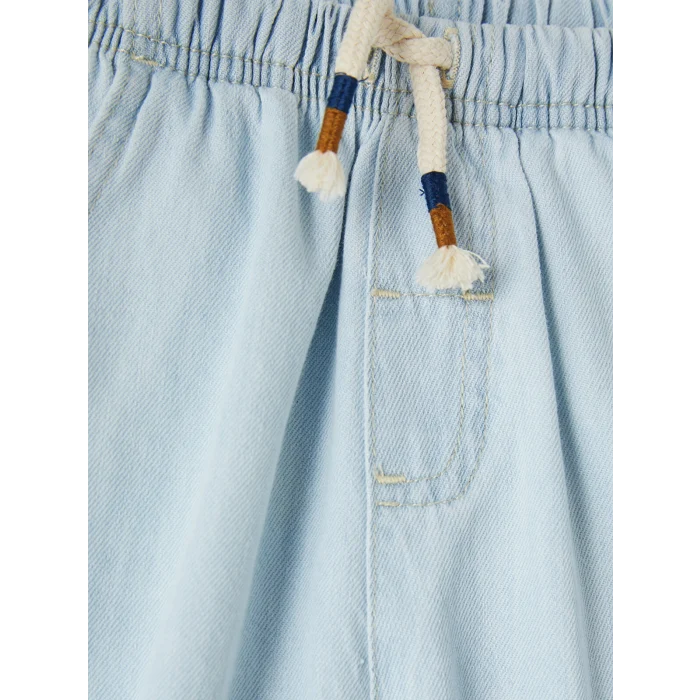 LCW Kids İndigo Beli Lastikli Erkek Çocuk Jean Şort
