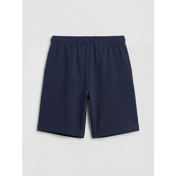 LCW Kids Lacivert Beli Lastikli Erkek Çocuk Pike Şort
