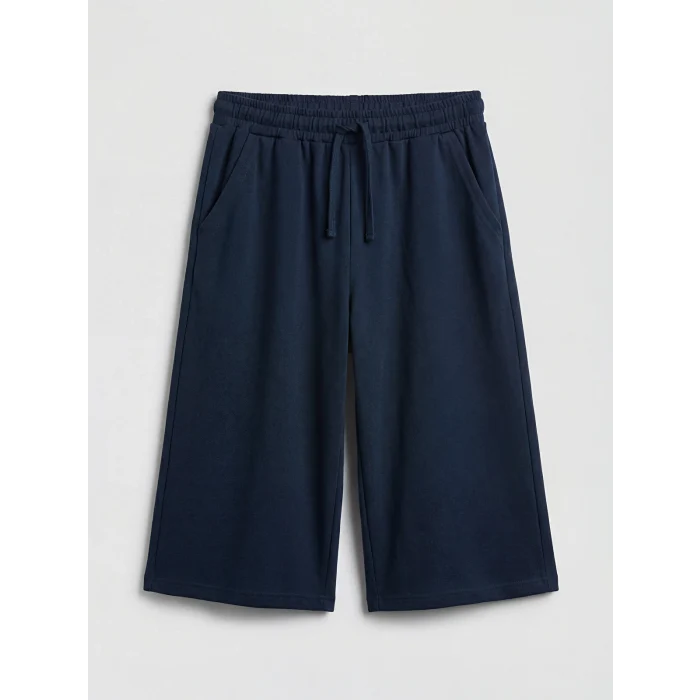 LCW Kids Lacivert Beli Lastikli Basic Erkek Çocuk Şort