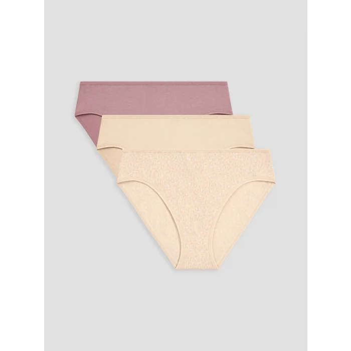 LCW DREAM Pembe Desenli Bikini Külot 3lü