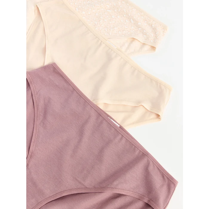 LCW DREAM Pembe Desenli Bikini Külot 3lü