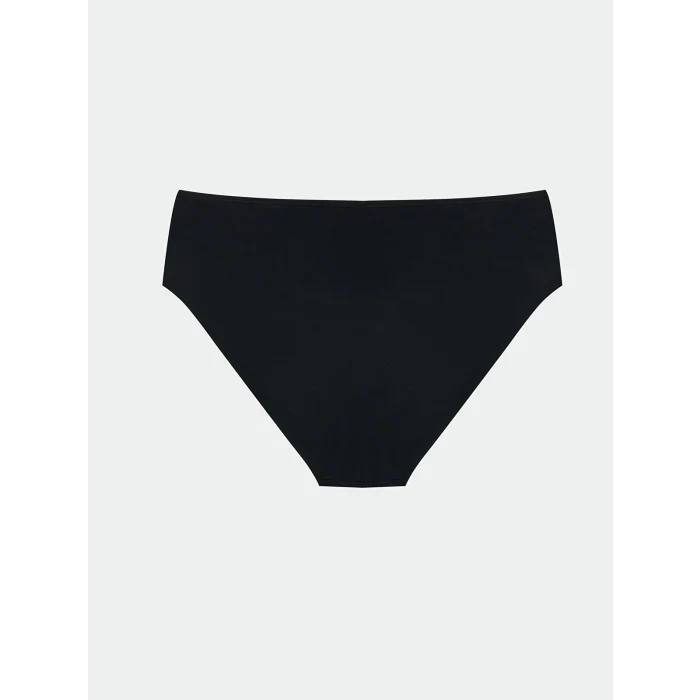 LCW DREAM Siyah Yüksek Bel Kadın Hipster Bikini Altı