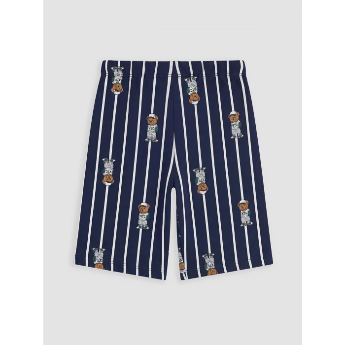 LCW Kids Ekru Erkek Çocuk Şortlu Pijama Takımı