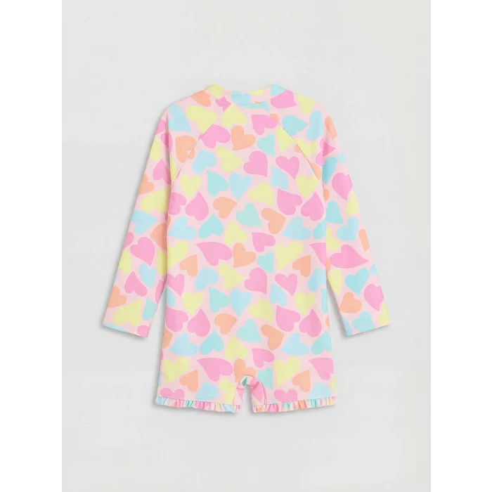 LCW Kids Pembe UV Korumalı Kız Çocuk Mayo