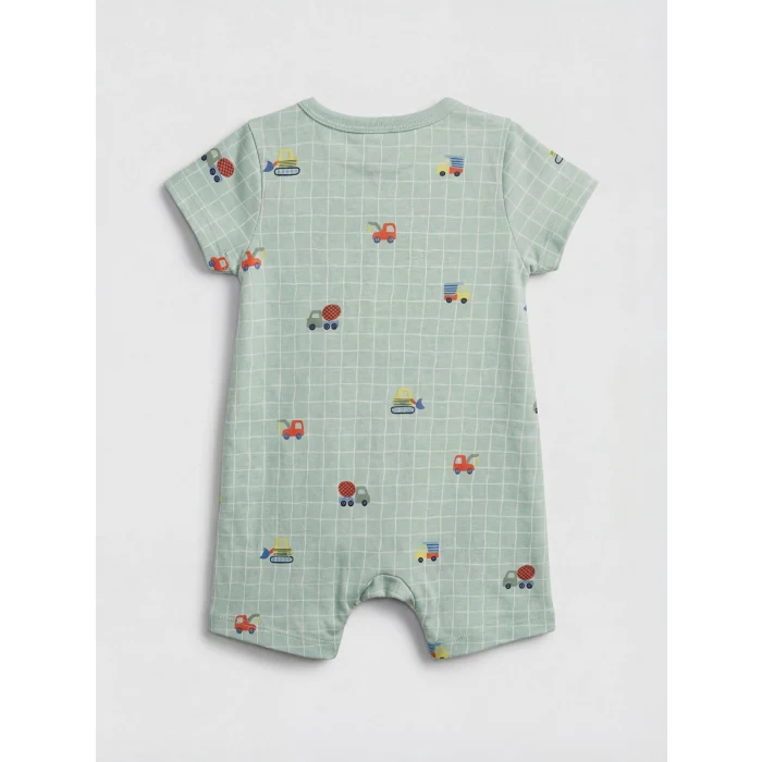 LCW baby Mavi Bisiklet Yaka Erkek Bebek 2li Tulum Seti