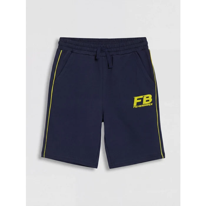 LCW Kids Lacivert Fenerbahçe Baskılı Erkek Çocuk Şort