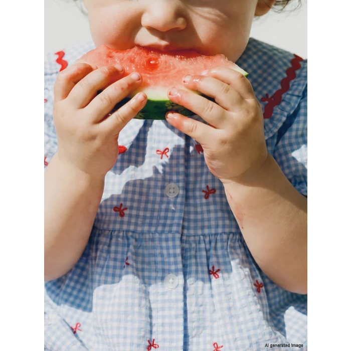 LCW baby Ekru Bebe Yaka Kız Bebek Elbise