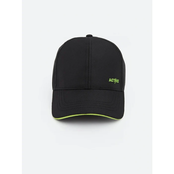 LCW ACCESSORIES Siyah Nakışlı Erkek Çocuk Kep Şapka