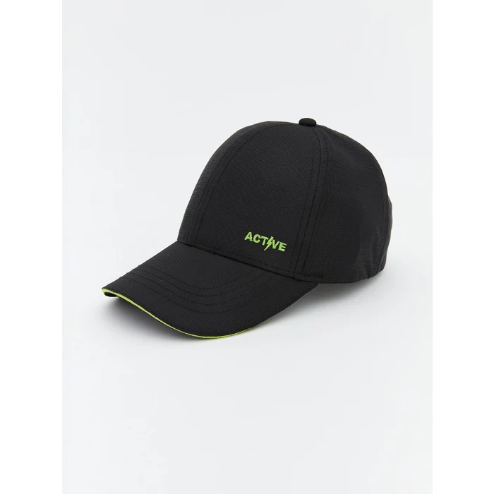 LCW ACCESSORIES Siyah Nakışlı Erkek Çocuk Kep Şapka