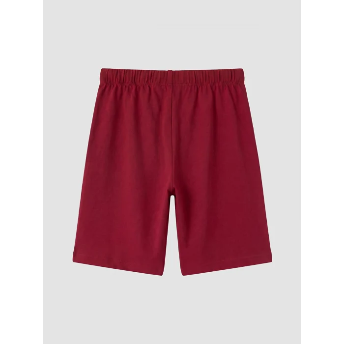 LCW Kids Kırmızı Galatasaray Baskılı Erkek Çocuk Şortlu Pijama Takımı