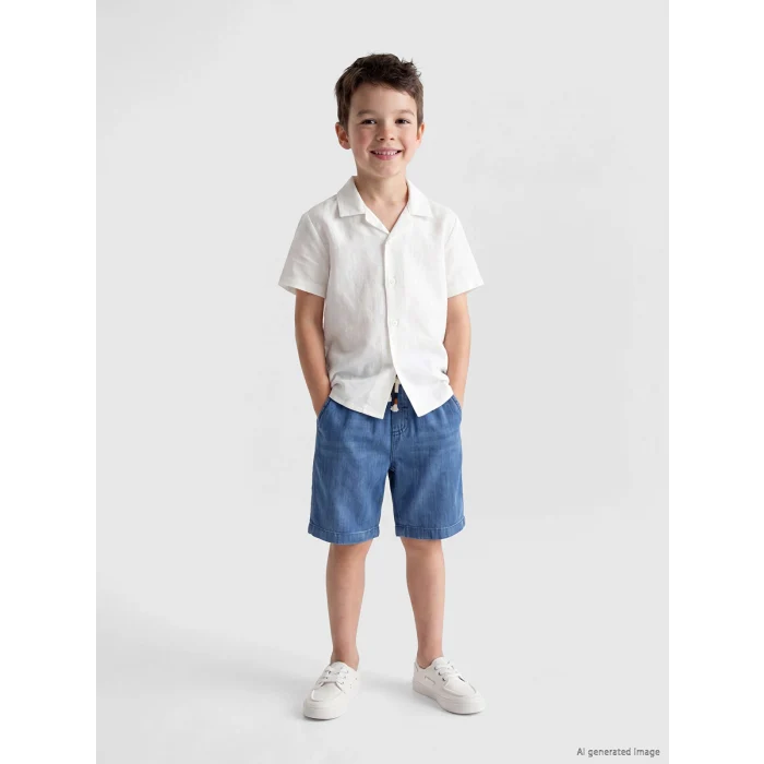 LCW Kids Mavi Erkek Çocuk Jean Şort