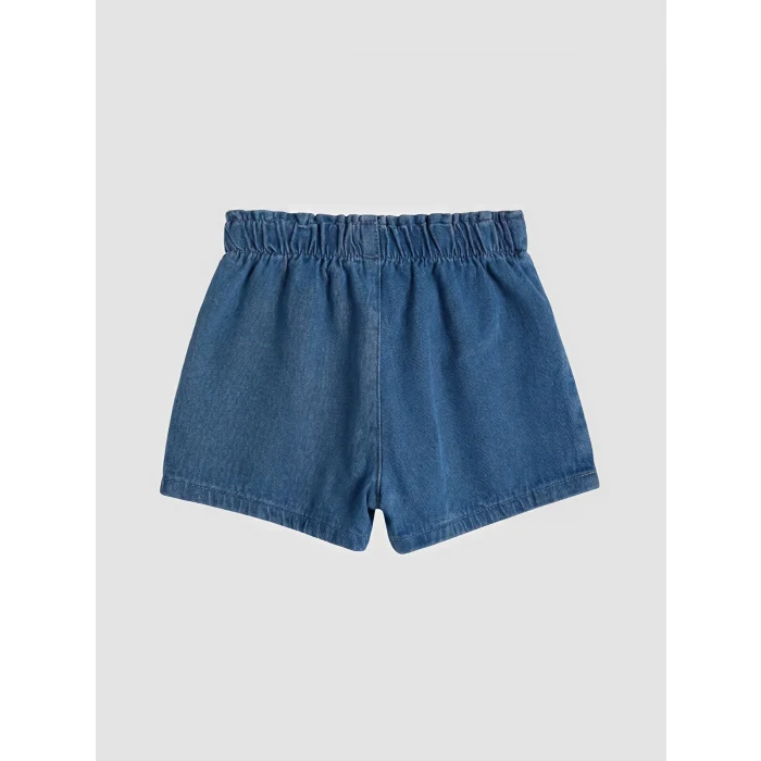 LCW baby Mavi Fırfırlı Kız Bebek Jean Takım