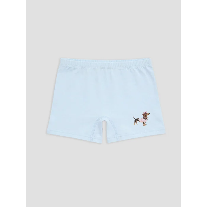LCW Kids Mavi Baskılı Kız Çocuk Boxer 5li