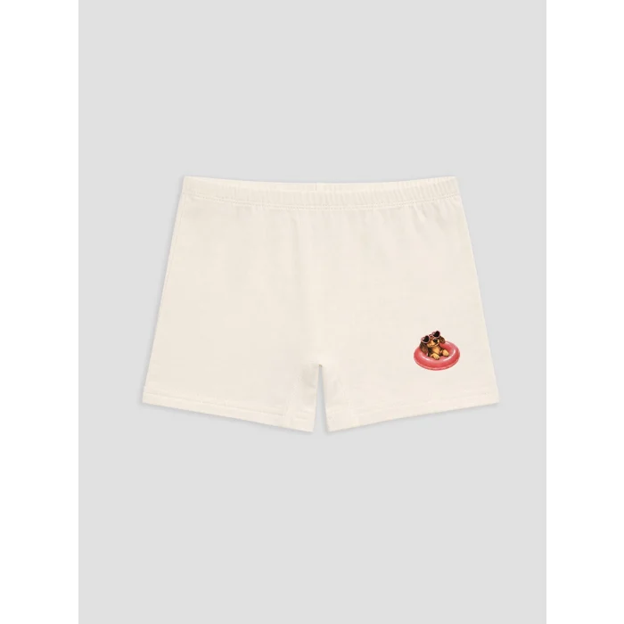 LCW Kids Mavi Baskılı Kız Çocuk Boxer 5li