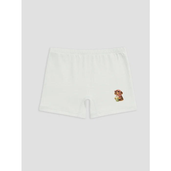 LCW Kids Mavi Baskılı Kız Çocuk Boxer 5li