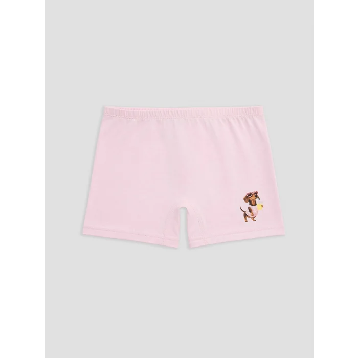 LCW Kids Mavi Baskılı Kız Çocuk Boxer 5li