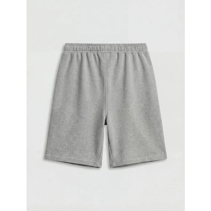 LCW Kids Gri Beli Lastikli Erkek Çocuk Pike Şort