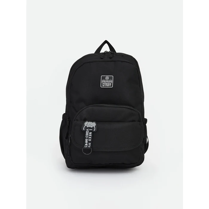 LCW ACCESSORIES Siyah Fermuarlı Erkek Çocuk Sırt Çantası