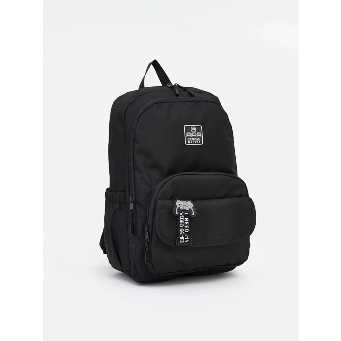LCW ACCESSORIES Siyah Fermuarlı Erkek Çocuk Sırt Çantası