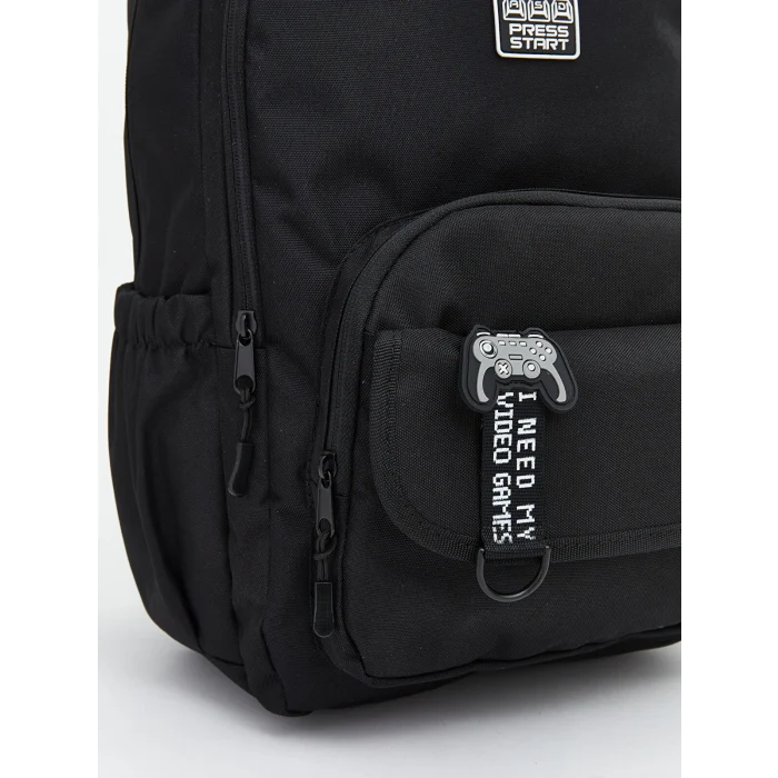 LCW ACCESSORIES Siyah Fermuarlı Erkek Çocuk Sırt Çantası