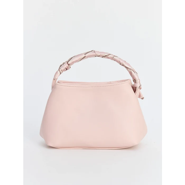 LCW ACCESSORIES Pembe Fular Detaylı Deri Görünümlü Kadın Omuz Çantası