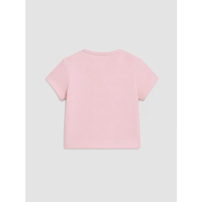 LCW baby Pembe Çiçekli Kız Bebek Şortlu Takım