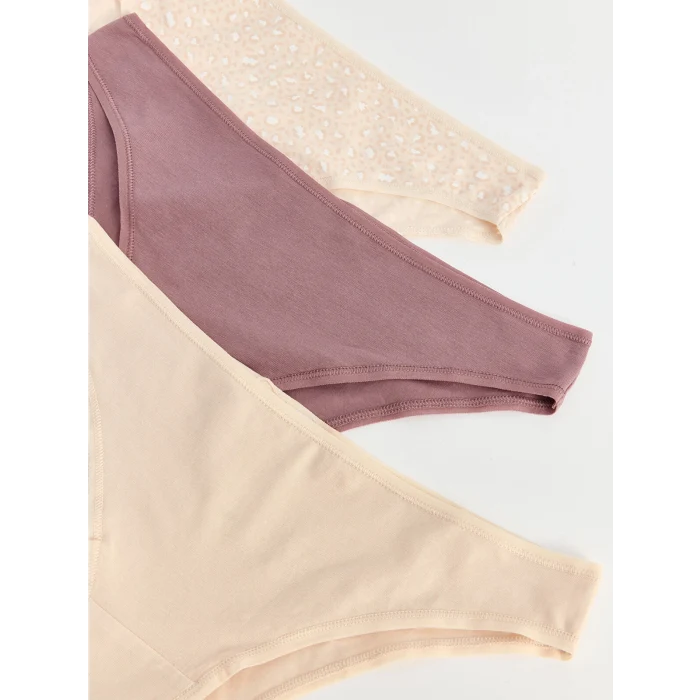 LCW DREAM Pembe Desenli Brazilian Külot 3lü