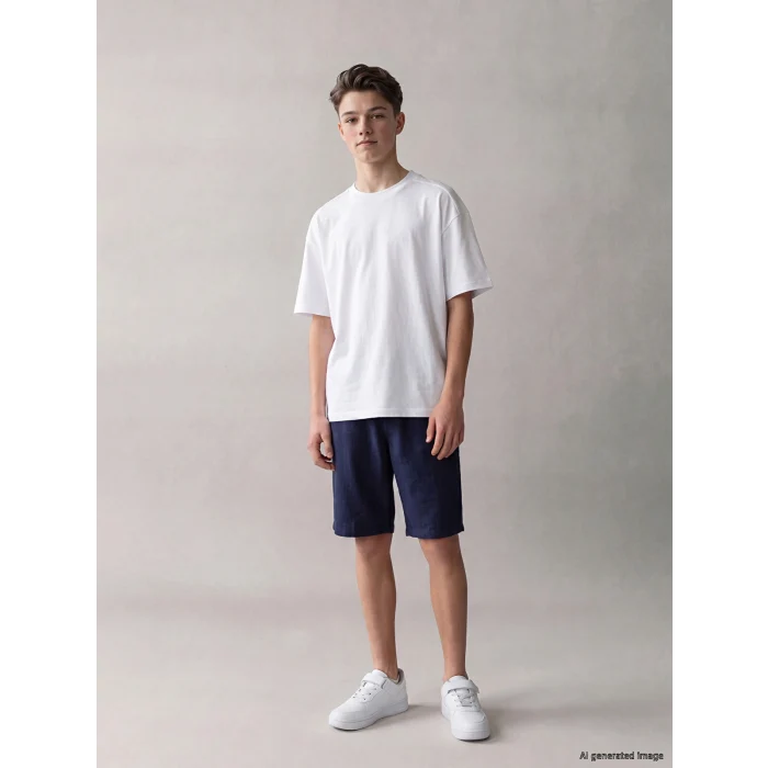 LCW Kids Lacivert Erkek Çocuk Müslin Şort