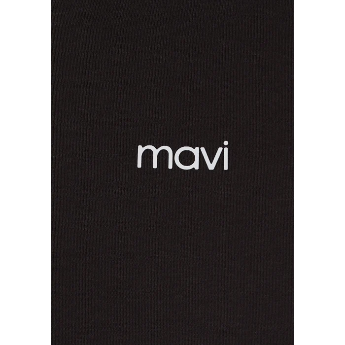 Mavi 1612829-70240 Mavi Logo Baskılı Kahverengi Tişört