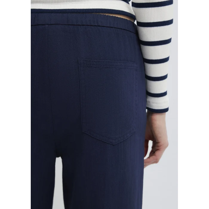 Mavi 1011203-89101 Bağcık Detaylı Lacivert Pantolon