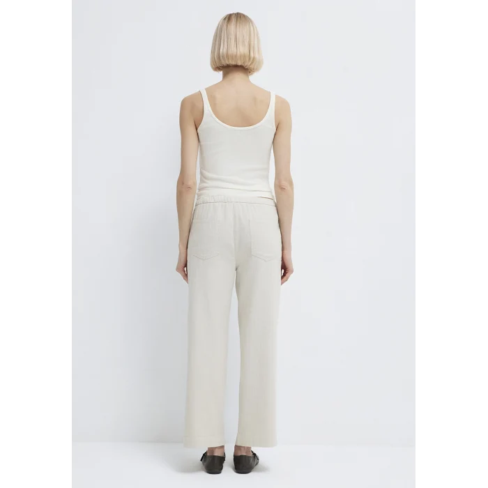 Mavi 1011203-35043 Bağcık Detaylı Bej Pantolon