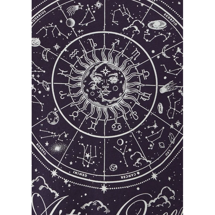 Mavi 1614167-70688 Astroloji Baskılı Mor Tişört