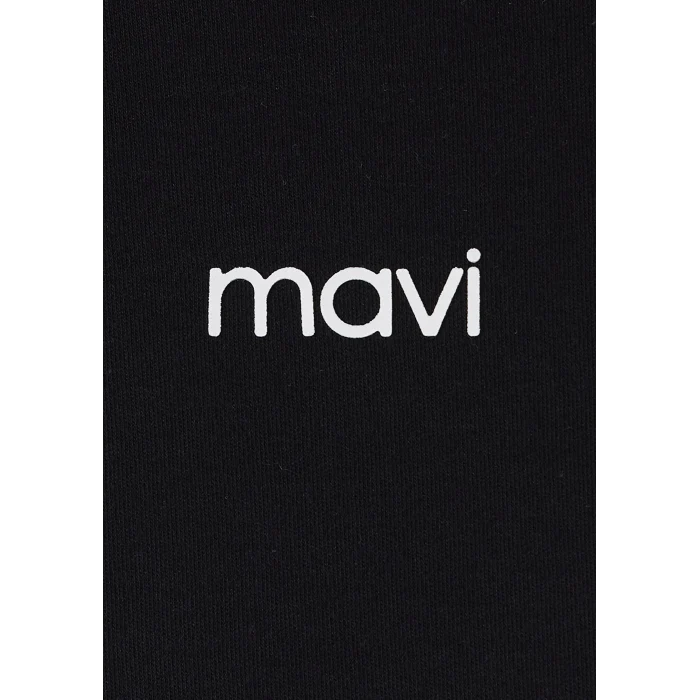 Mavi 1612829-900 Mavi Logo Baskılı Siyah Tişört