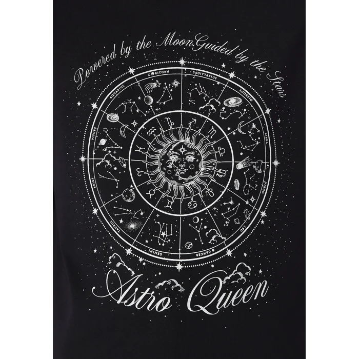 Mavi 1614167-900 Astroloji Baskılı Mor Tişört