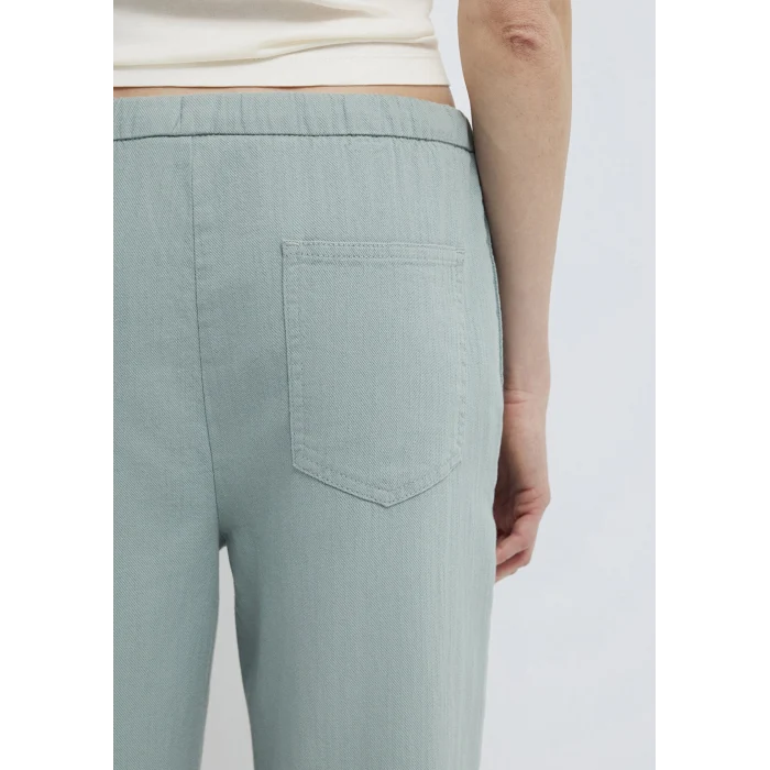 Mavi 1011203-70113 Bağcık Detaylı Yeşil Pantolon