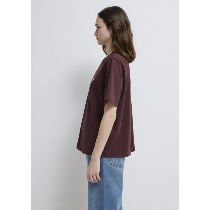Mavi 1613804-70223 Mavi Jeans Baskılı Bordo Tişört