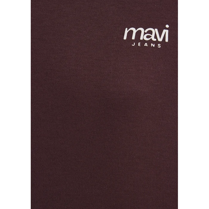 Mavi 1613804-70223 Mavi Jeans Baskılı Bordo Tişört