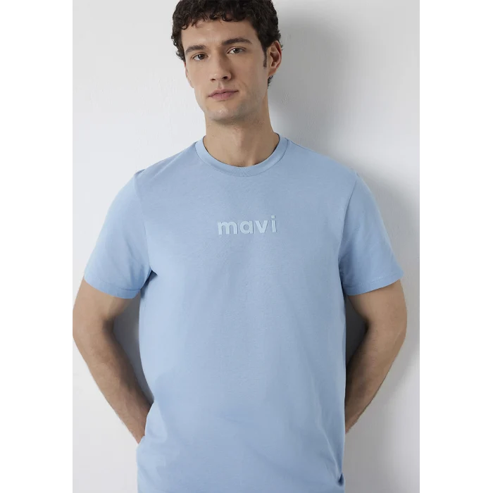 Mavi 0612732-70731 Mavi Logo Baskılı Mavi Tişört